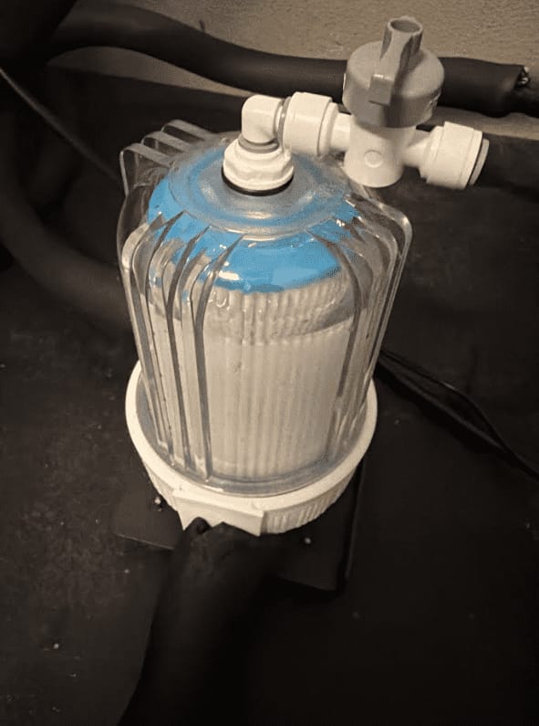 Customer photo review of Cold Plunge Water Filter Upgrade