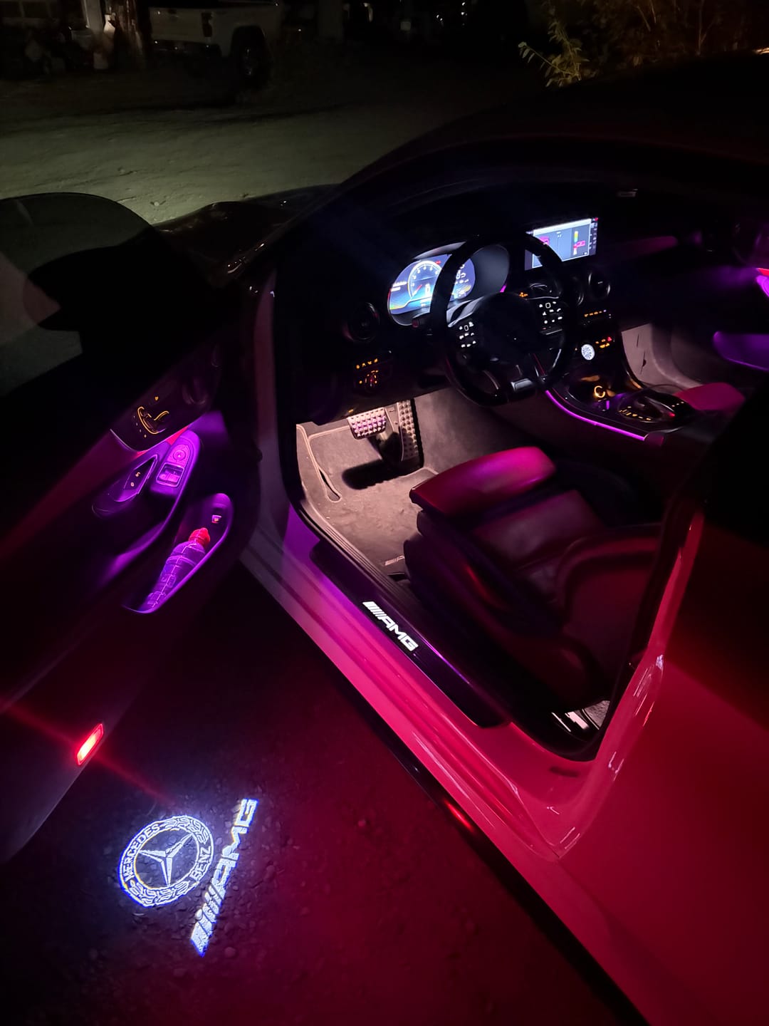 Customer photo review of MERCEDES DOOR LIGHTS