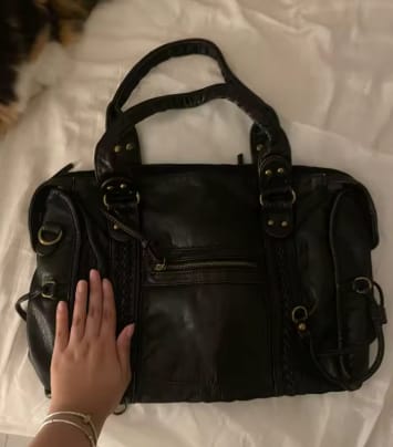 Customer photo review of Sac Cabas Cuir Femme Tendance -  Anne