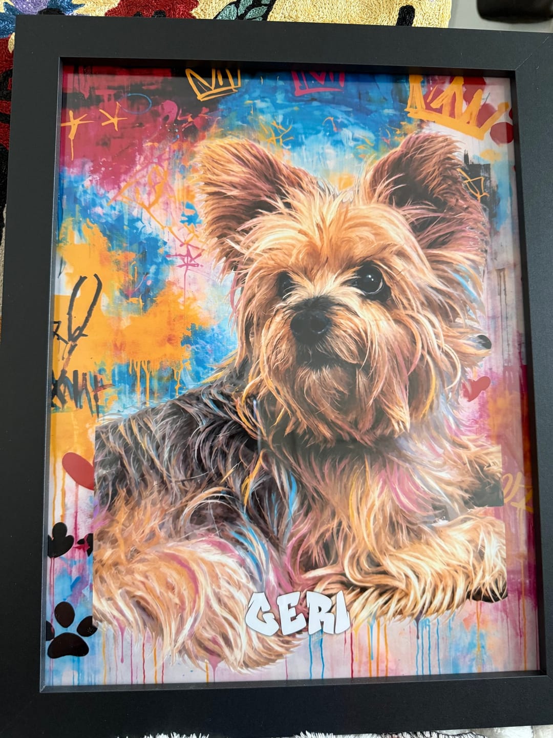 Customer photo review of Graffiti -  Personalised Poster