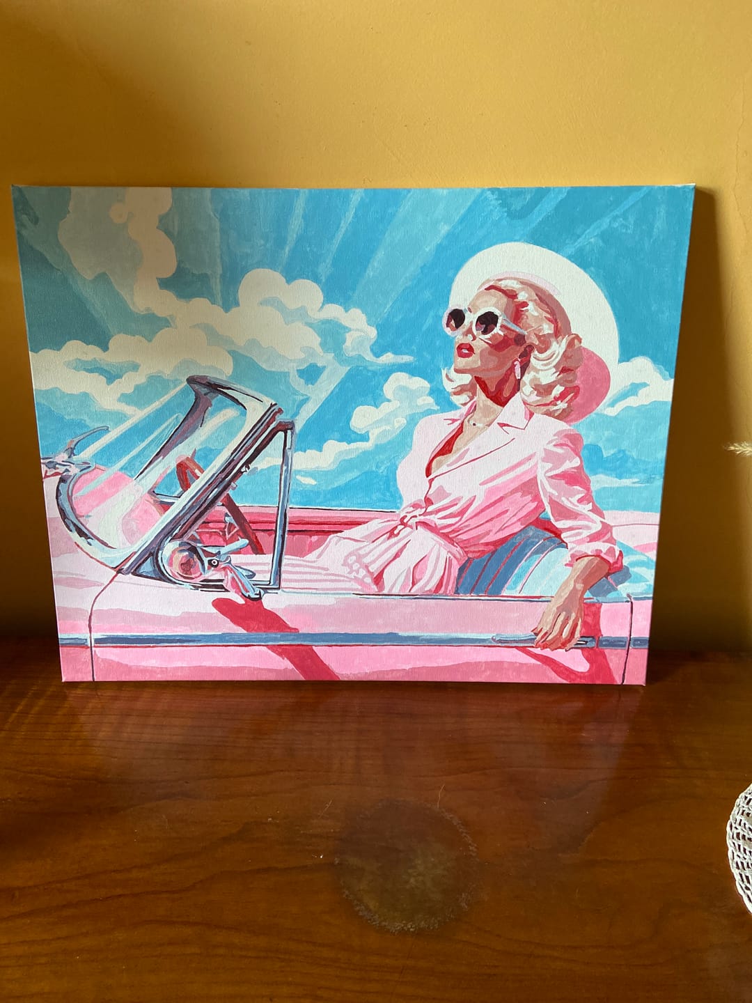 Customer photo review of Diva dans une Voiture Rétro Rose