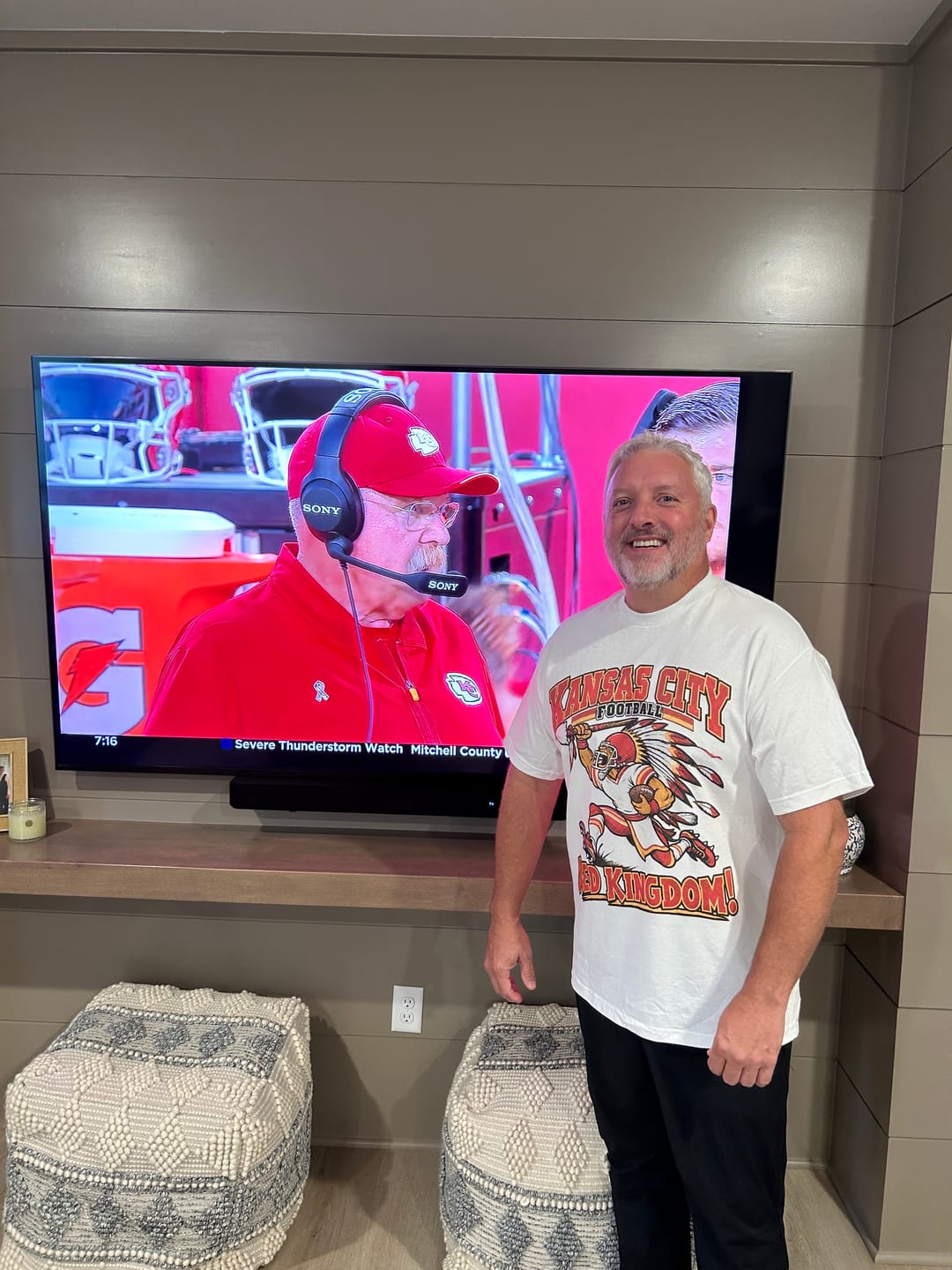 Customer photo review of Kansas City Football Tee