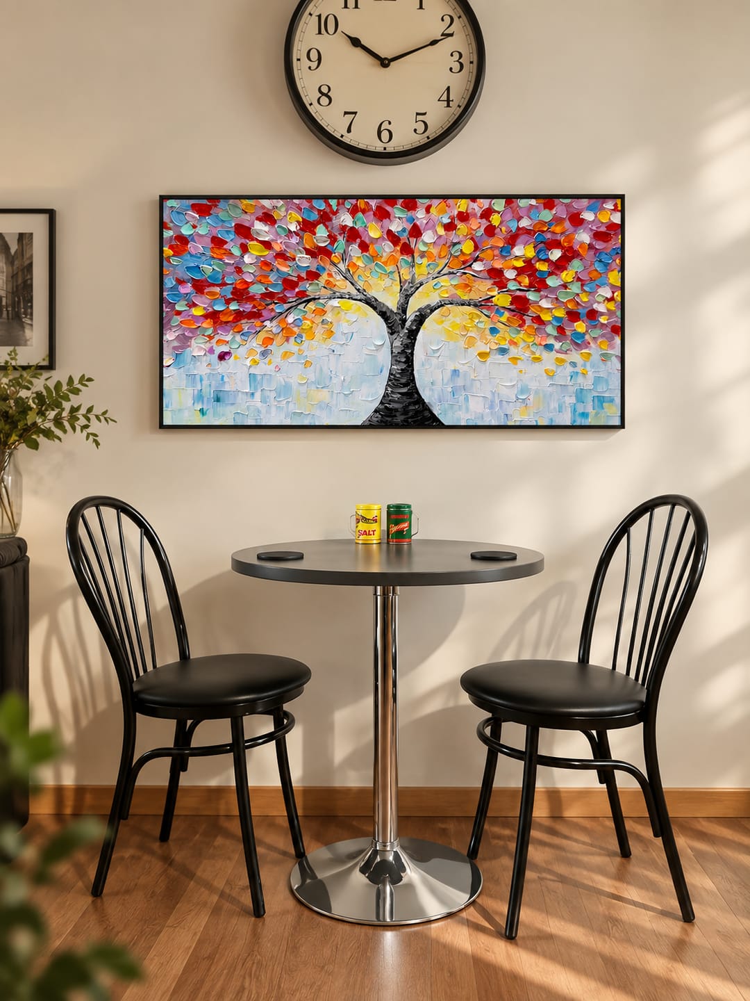 Customer photo review of "Kaleidoscope of Life" – Colorful Tree of Life Palette Knife Impasto Painting