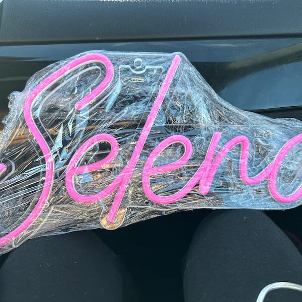 Customer photo review of Custom Neon: Selena