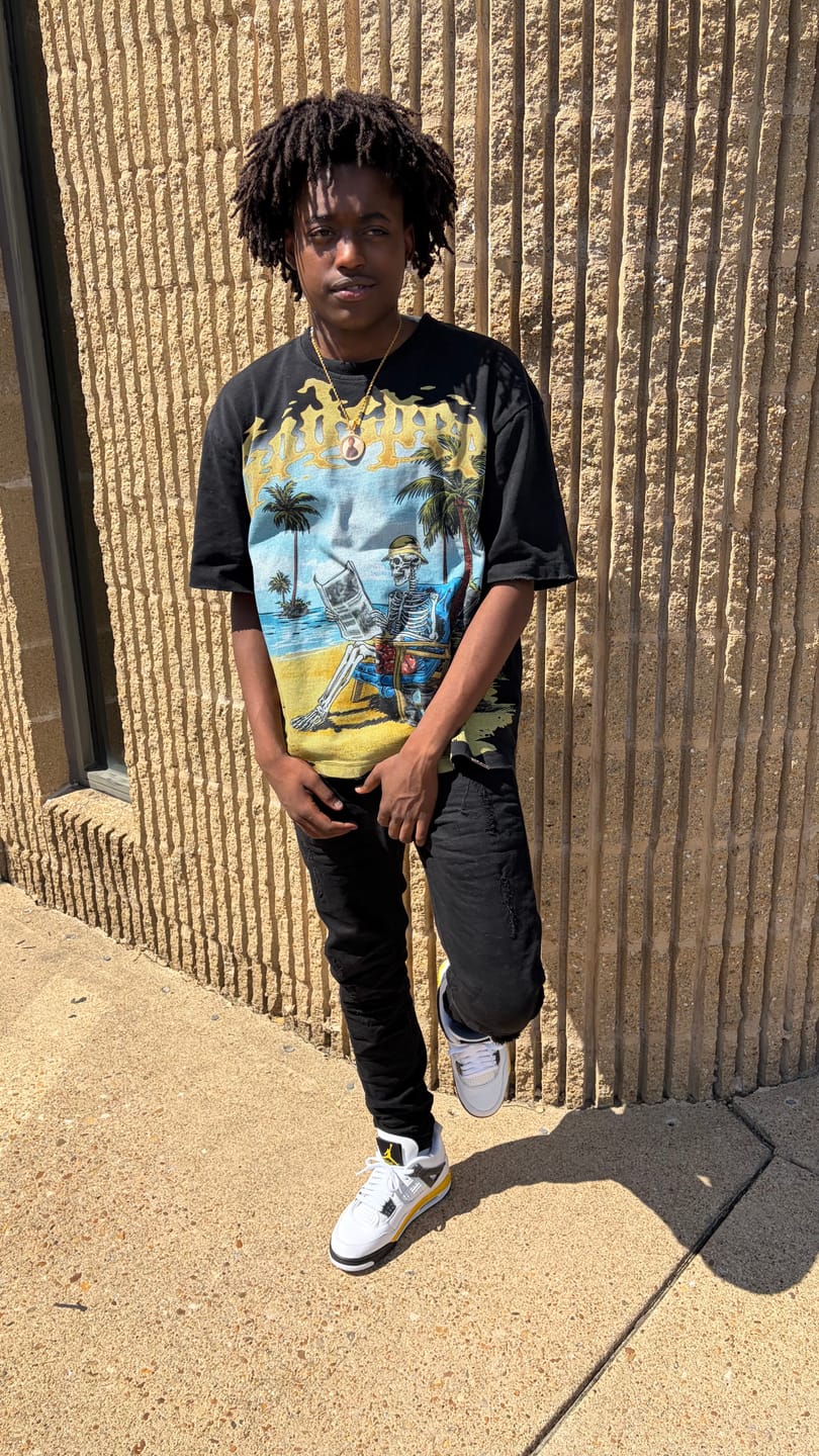 Customer photo review of Godspeed Skeleton Beach II NG Tee Black
