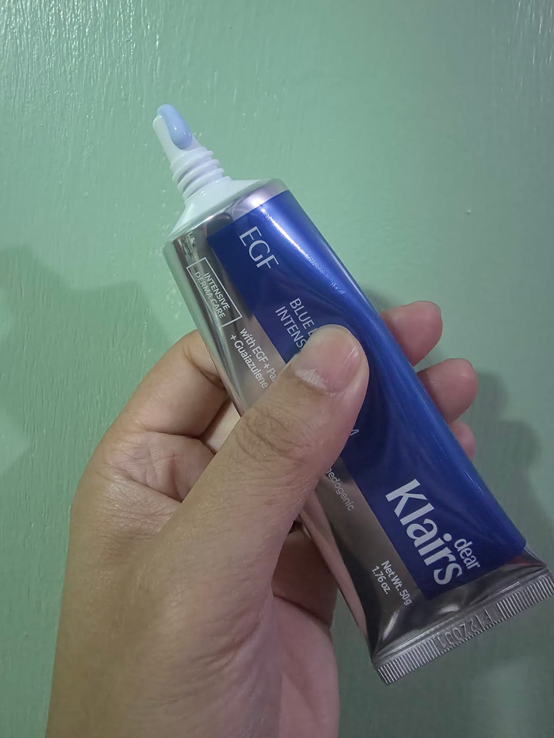 Customer photo review of Blue EGF Intensive Pro Cream