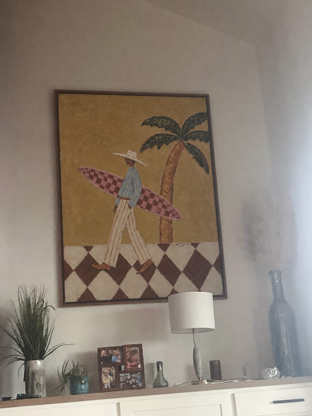 Customer photo review of Surfer Wall Art | Walk to the Waves