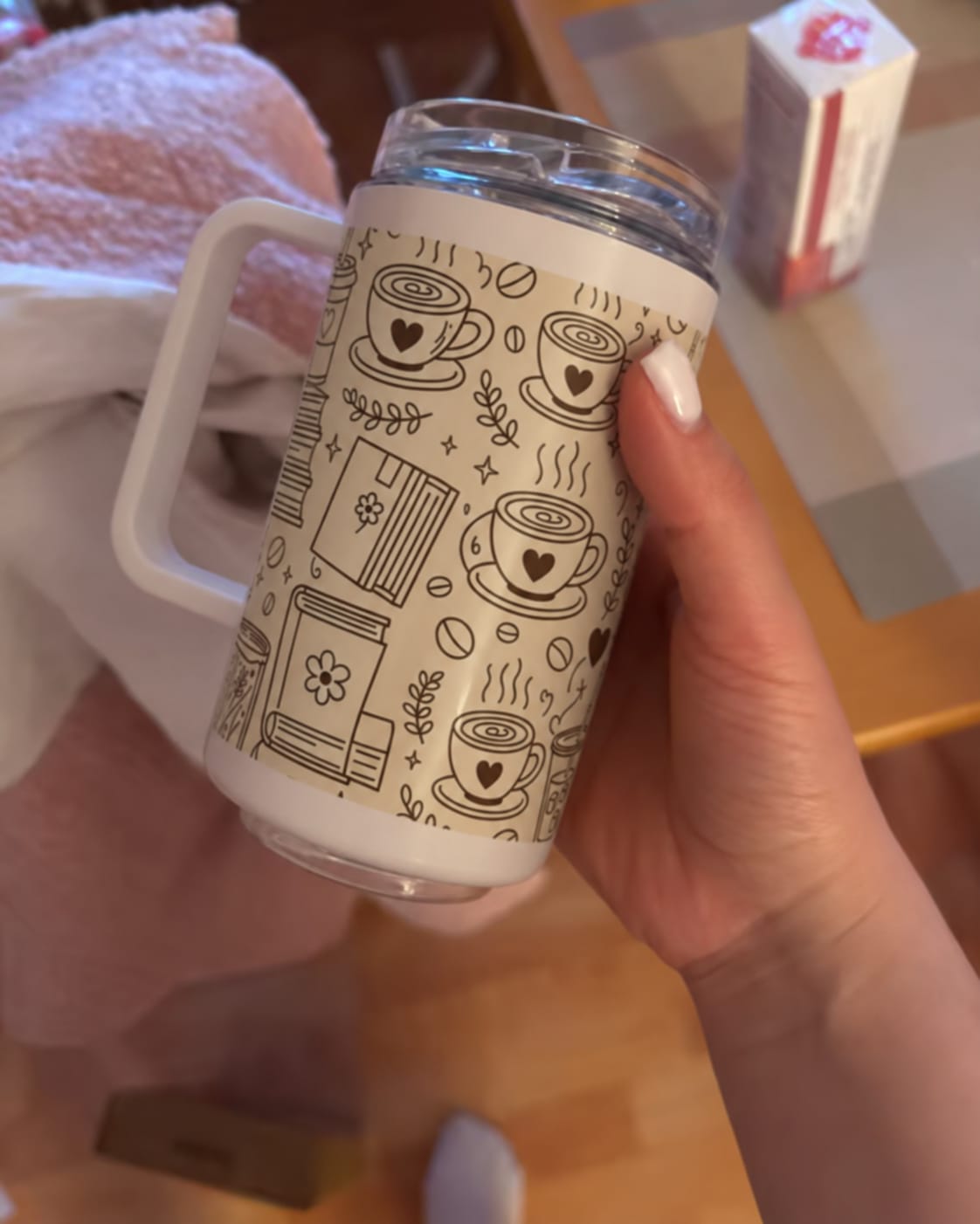 Customer photo review of Do Not Disturb Insulated Mug