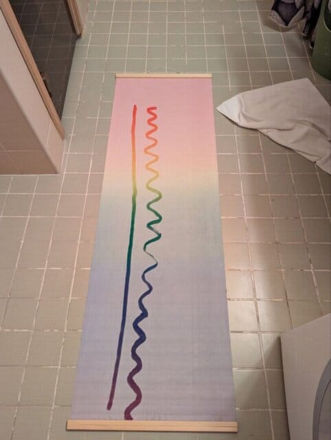 Customer photo review of Magic Drew Colorful Reusable Water Writing Cloth [FREE Water Cup + Brush]