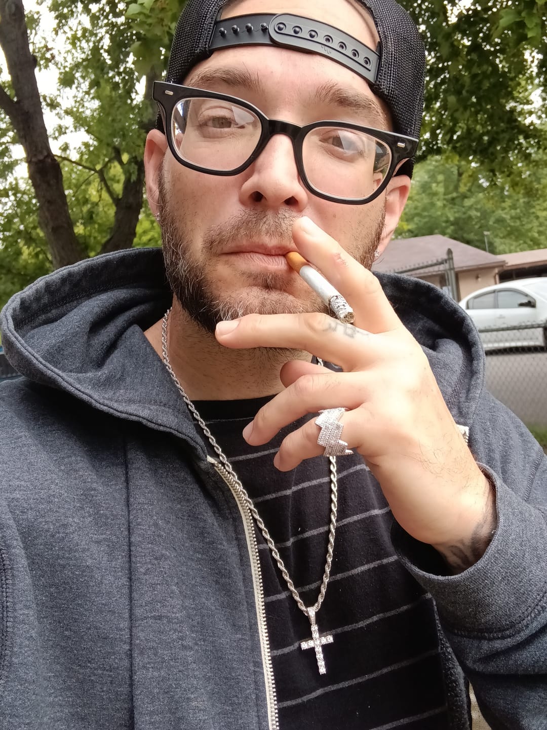 Customer photo review of Cuban Prong Baguette Ring - White Gold