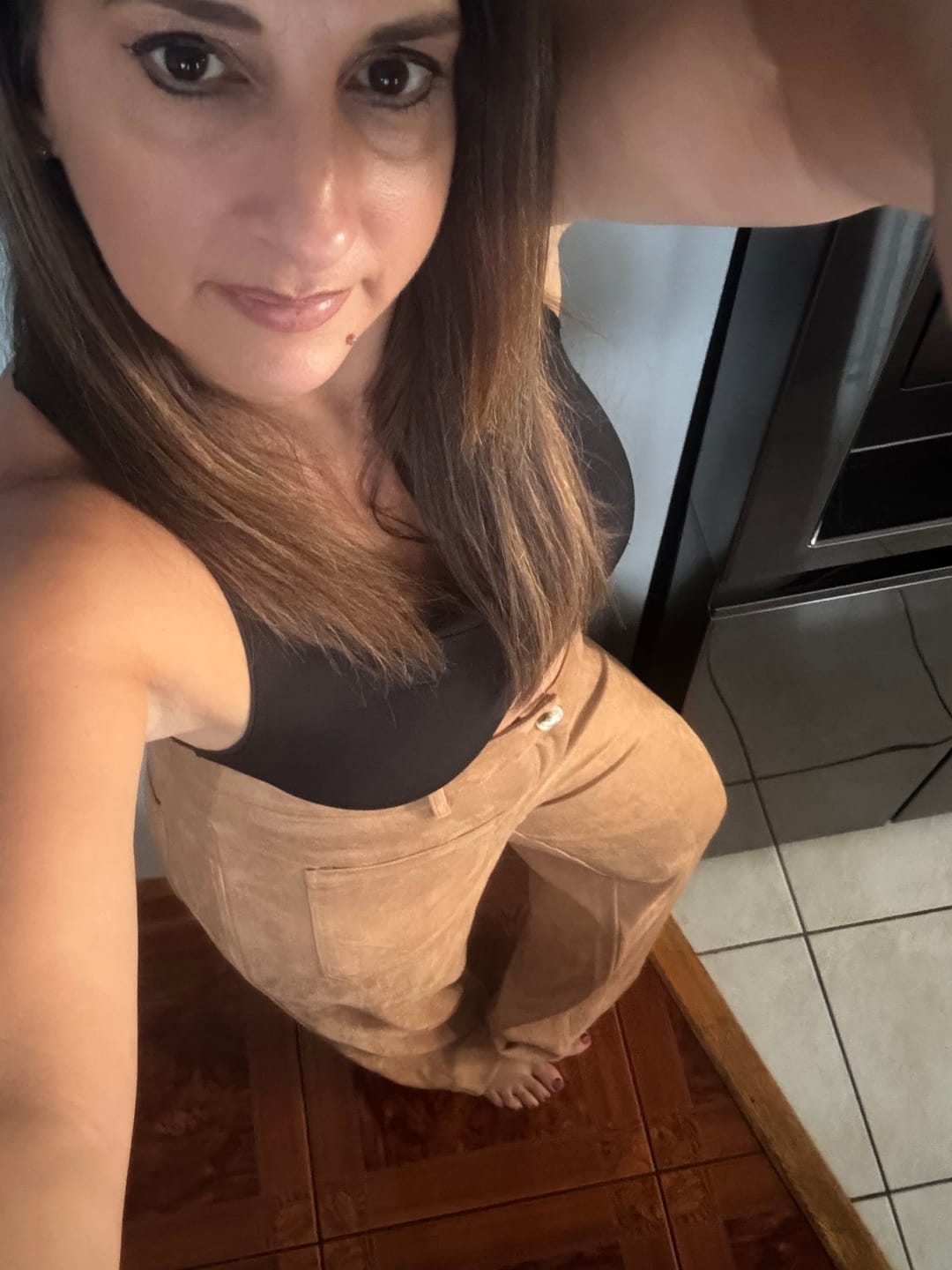 Customer photo review of Suede Society Pants