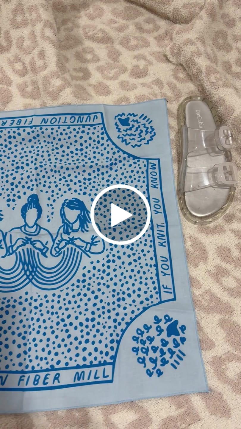 Customer video review of Knit Together Bandana