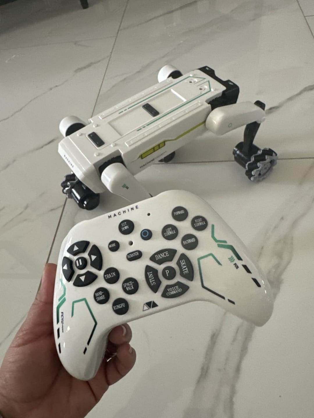 Customer photo review of 3-in-1 Interactive Robot Dog with Voice Control, Remote & Programmable Tricks
