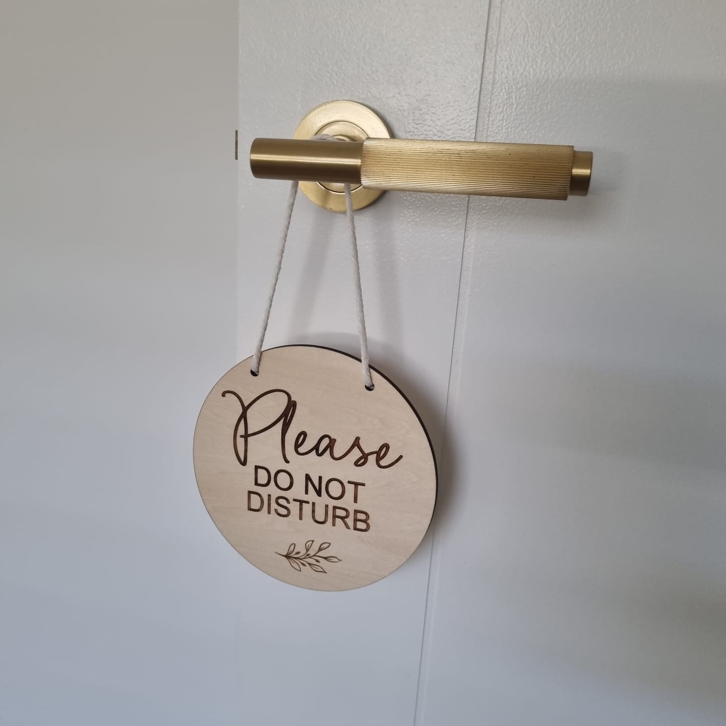 Customer photo review of Do Not Disturb Door Sign | Please Do Not Disturb