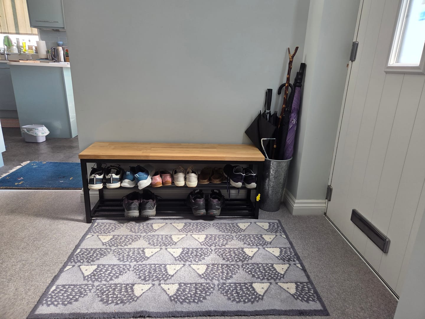 Customer photo review of Hallway Boot Bench