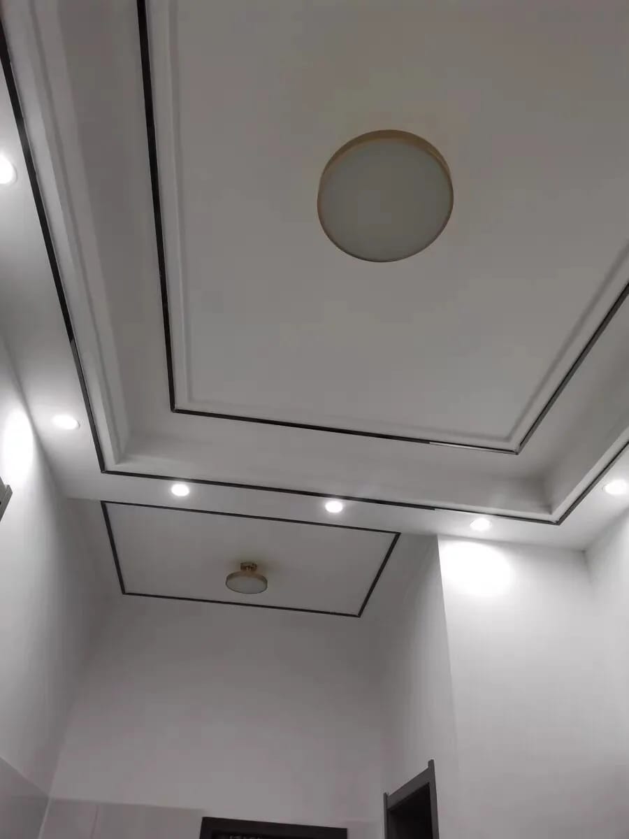Customer photo review of Copper Ceiling Light for Hallway, Flush Fitting, 30 cm Wide