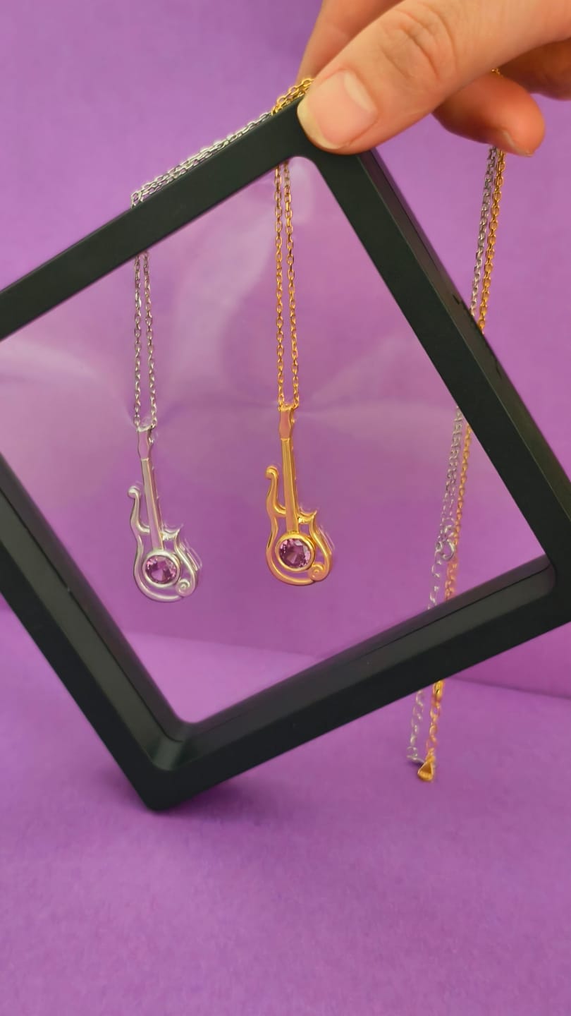 Customer photo review of Purple Cloud Necklace