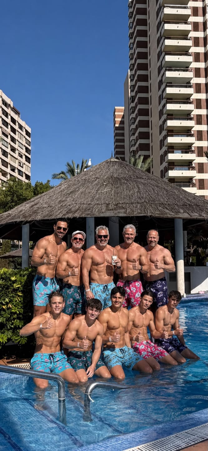 Customer photo review of Octopuses - Pink Swim Shorts with Waterproof Pocket
