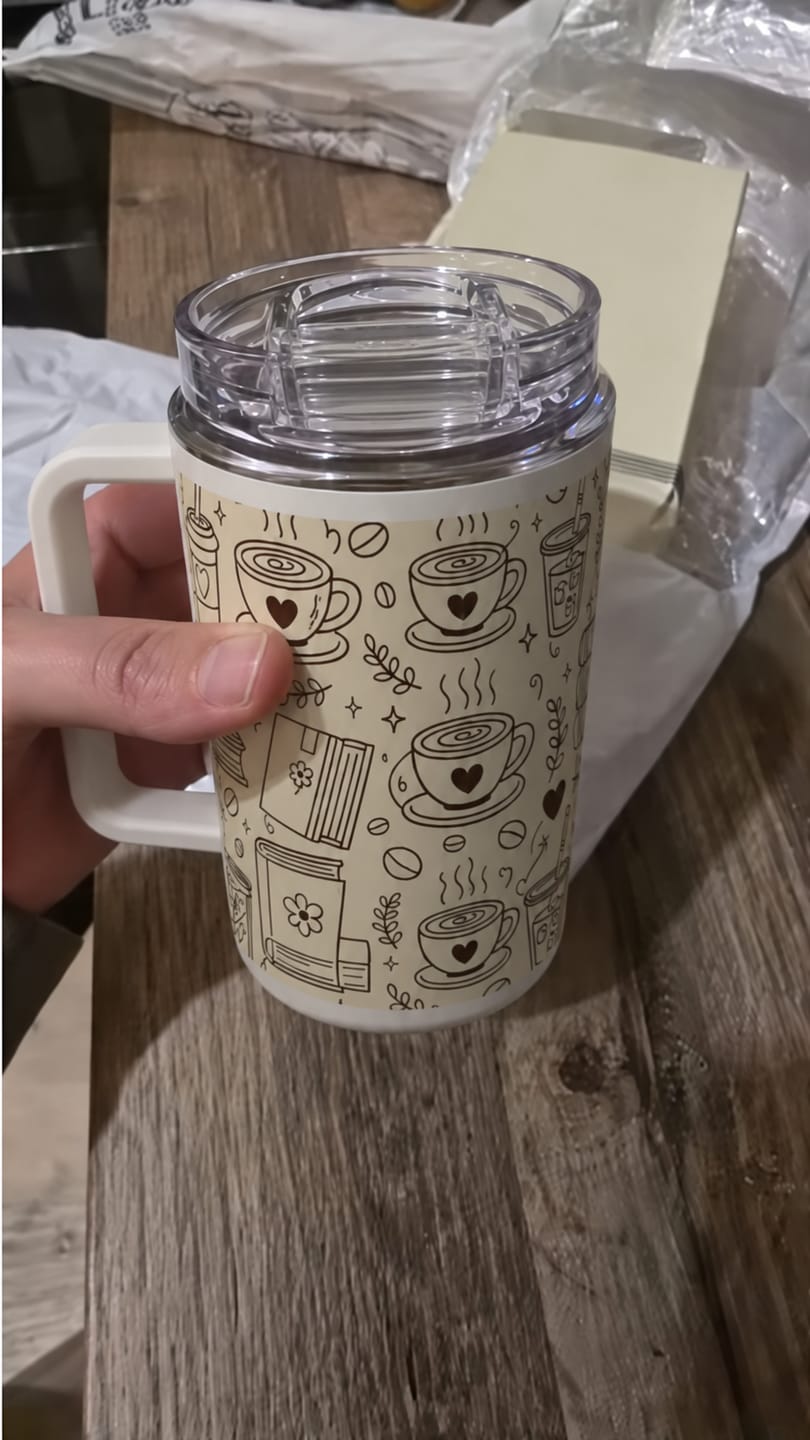 Customer photo review of Do Not Disturb Insulated Mug