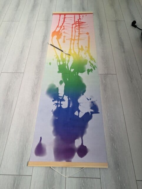 Customer photo review of Magic Drew Colorful Reusable Water Writing Cloth [FREE Water Cup + Brush]