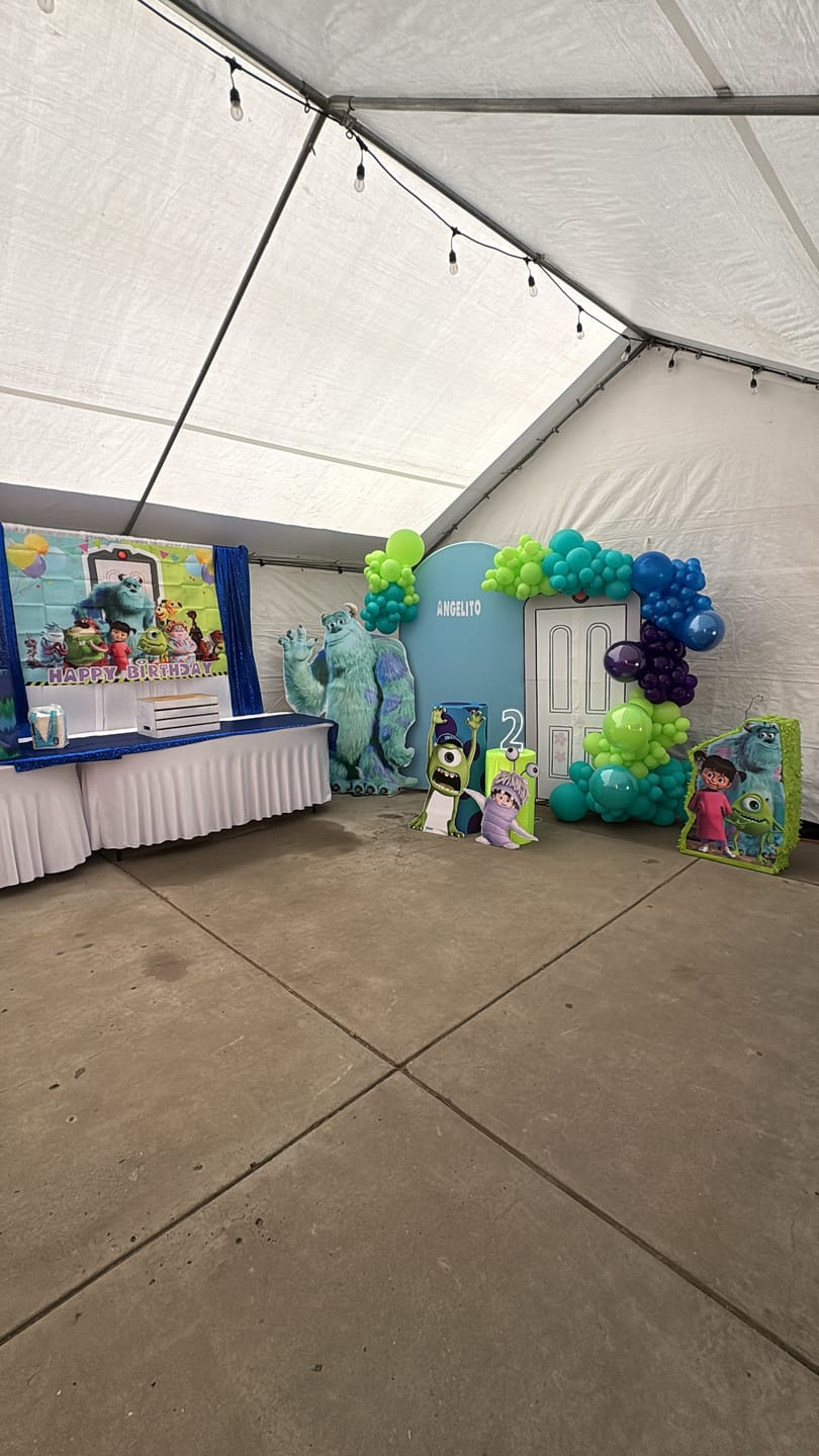 Customer photo review of 4*7Ft Aluminum Arch Backdrop Stand For Birthday Wedding Party Decoration