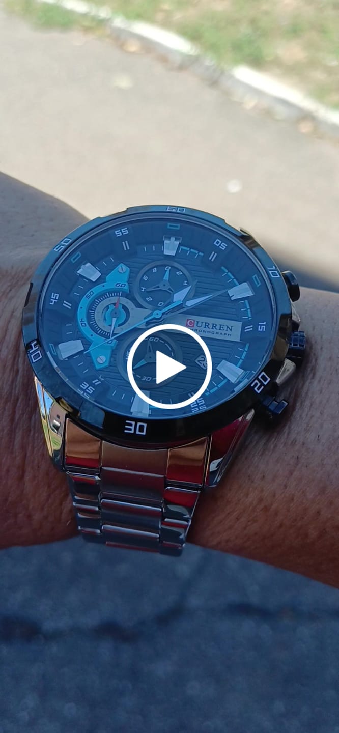 Customer video review of Curren Madrid® orologio uomo acciaio