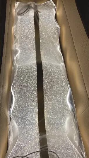 Customer photo review of Gold Chandelier for Dining Table, Undulating Acrylic, 150 cm