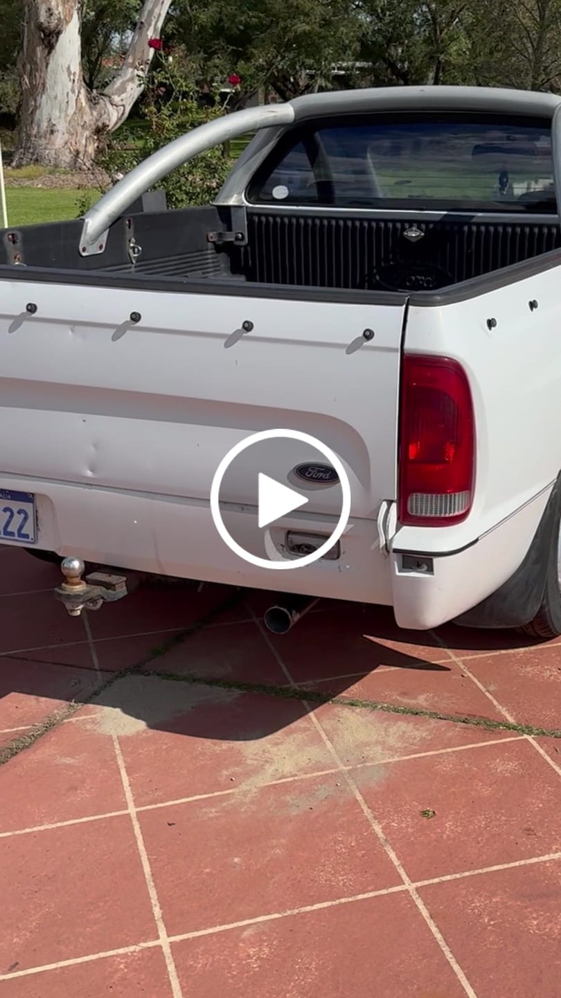 Customer video review of REDBACK EXTRACTORS, CAT & 2 1/2" CATBACK FITS FORD FALCON AU 6CYL 4.0L UTE (FOR243KIT)