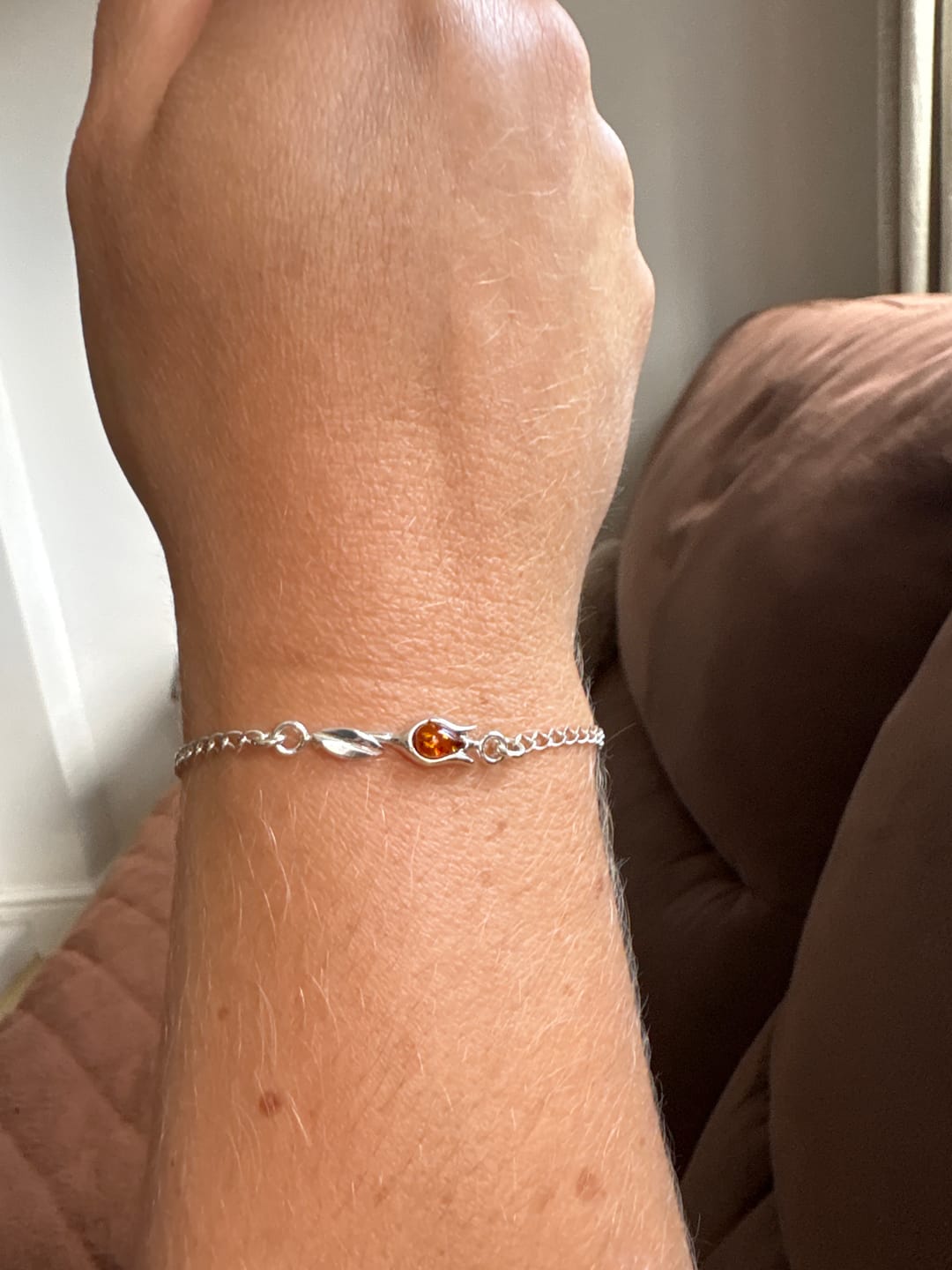 Customer photo review of Tulip Amber Bracelet