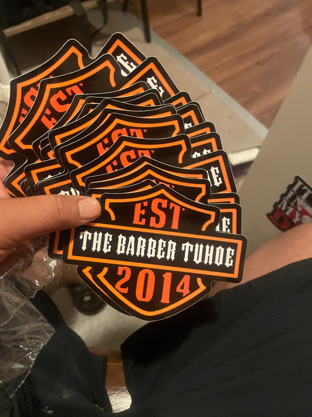 Customer photo review of Custom Die Cut Stickers