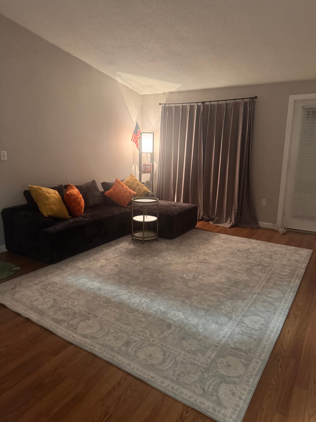 Customer photo review of Iria Washable Area Rug - Blue