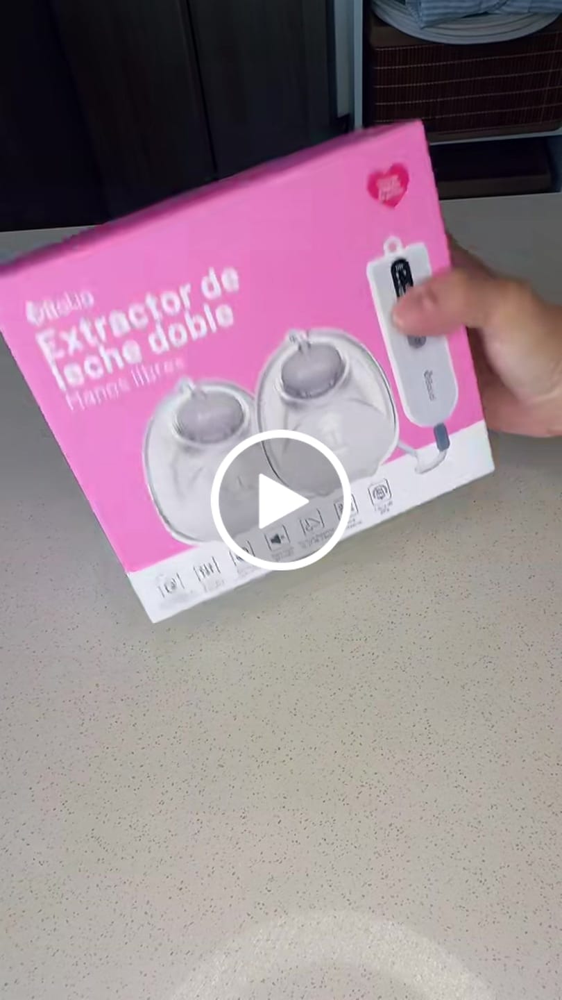Customer video review of Extractor de leche doble manos libres