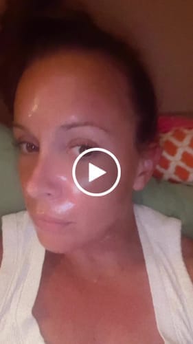 Customer photo review of Korean Collagen Night Wrapping Mask