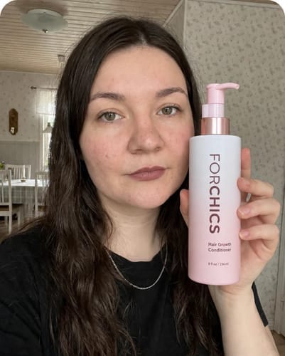 Customer photo review of ForChics Hair Growth Conditioner