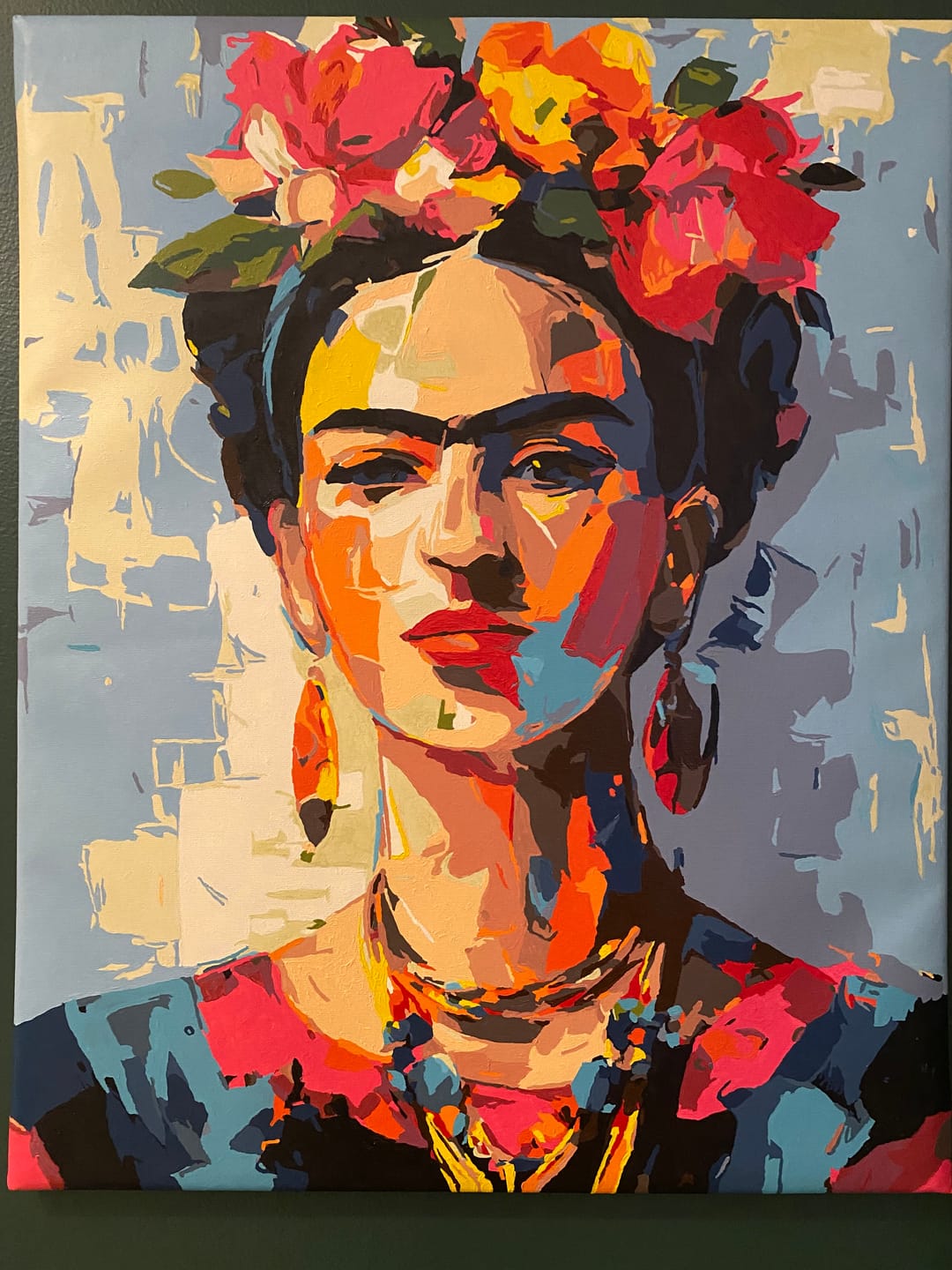 Customer photo review of Expressive Frida | Paint by Number