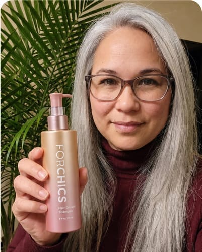 Customer photo review of ForChics Hair Growth Shampoo