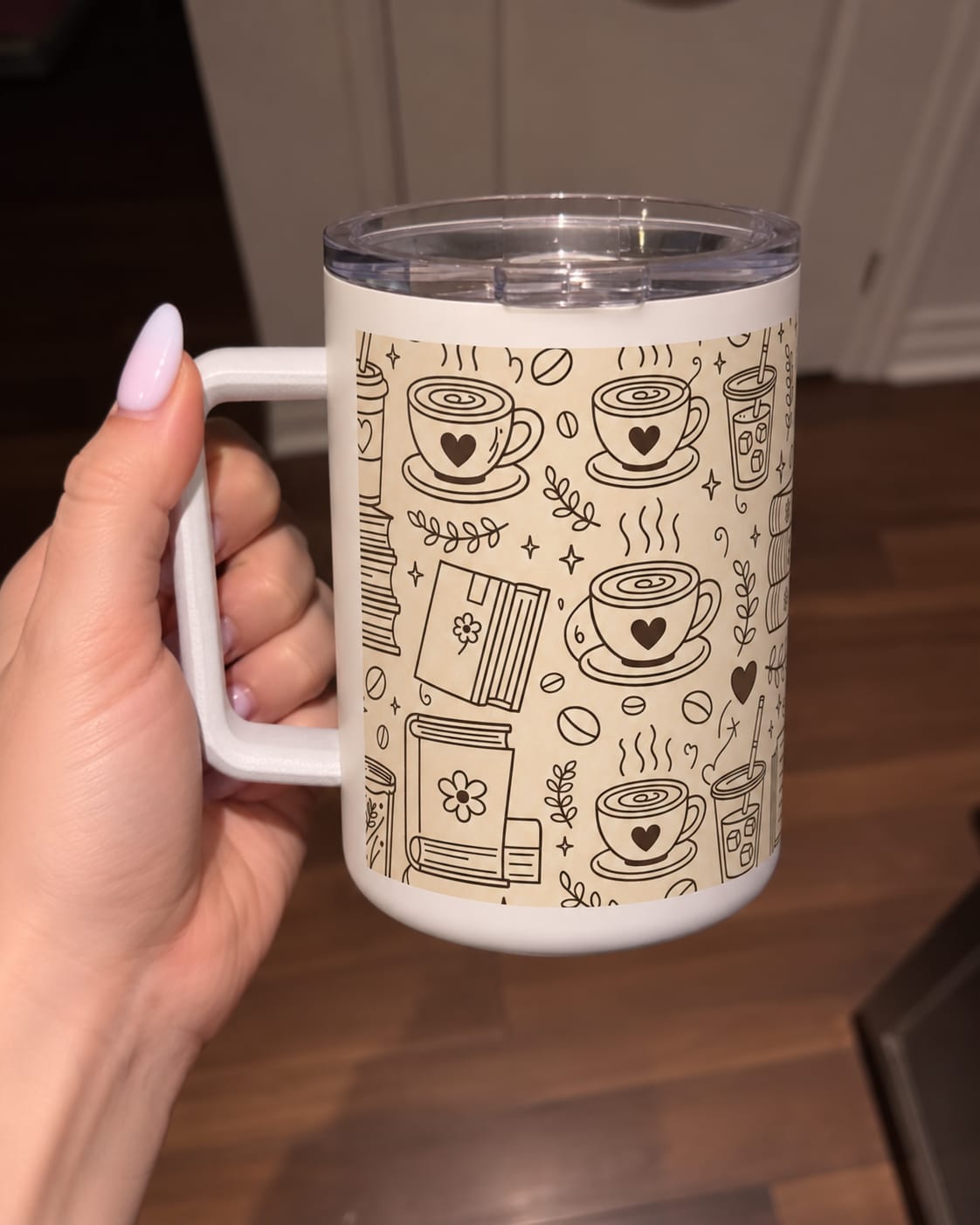 Customer photo review of Do Not Disturb Insulated Mug