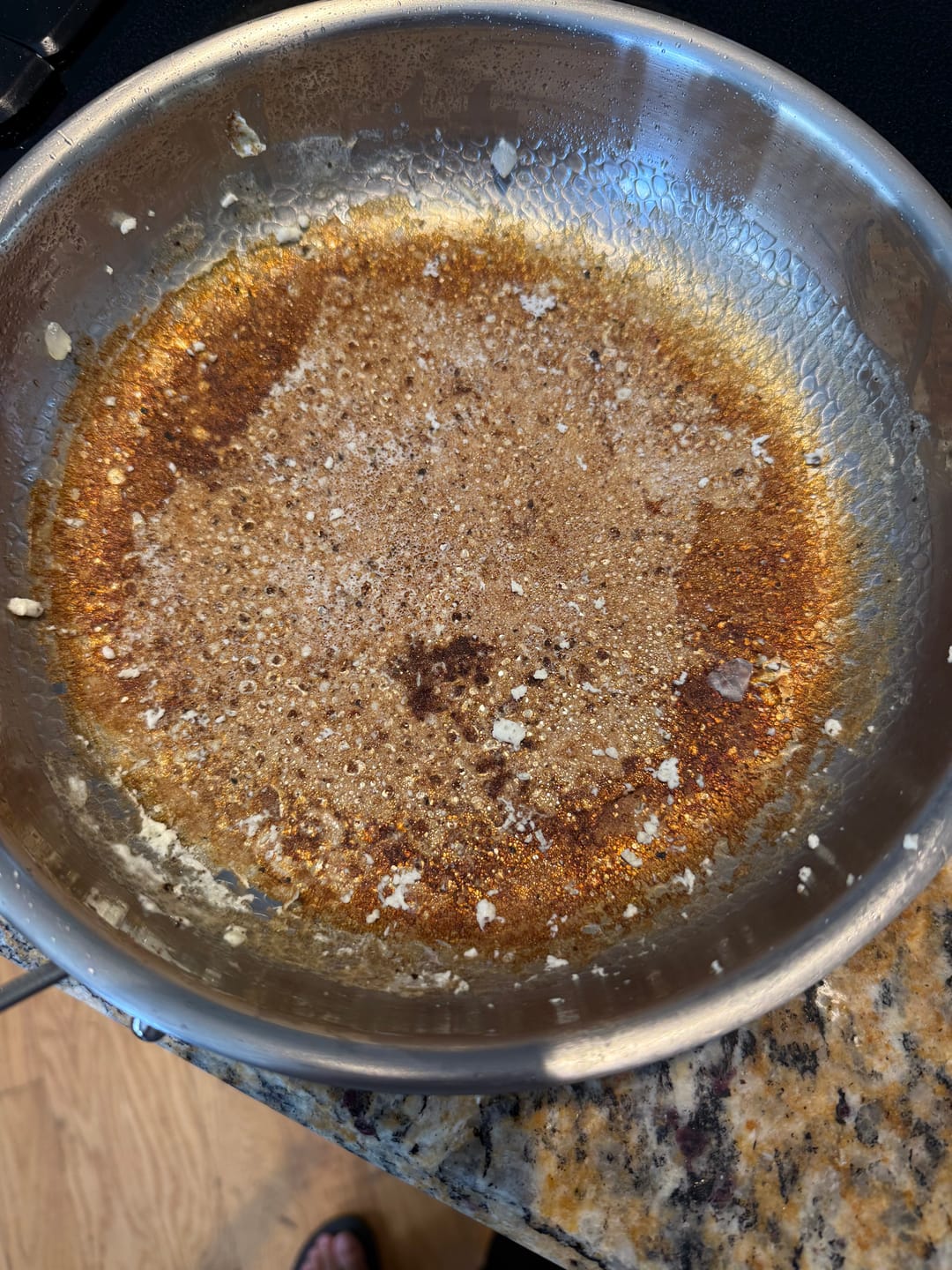 Customer photo review of Hand-Hammered Titanium Pan