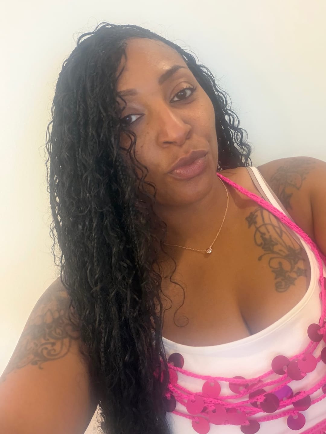 Customer photo review of Loose Curly Bulk Hair Extensions for Braiding