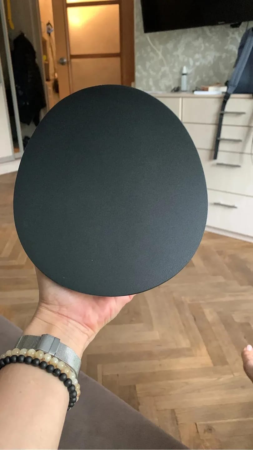 Customer photo review of White Wall Light for Bathroom, Pebble Disc, IP65, 18 cm