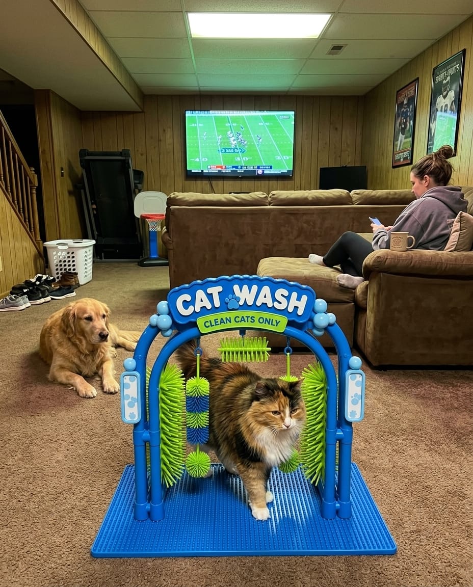 Customer photo review of The Purr Arch - Massage Station