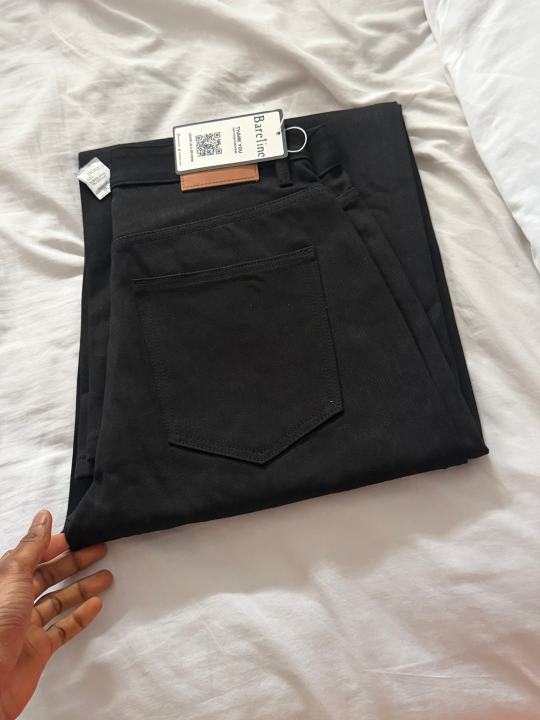 Customer photo review of Black Selvedge Denim