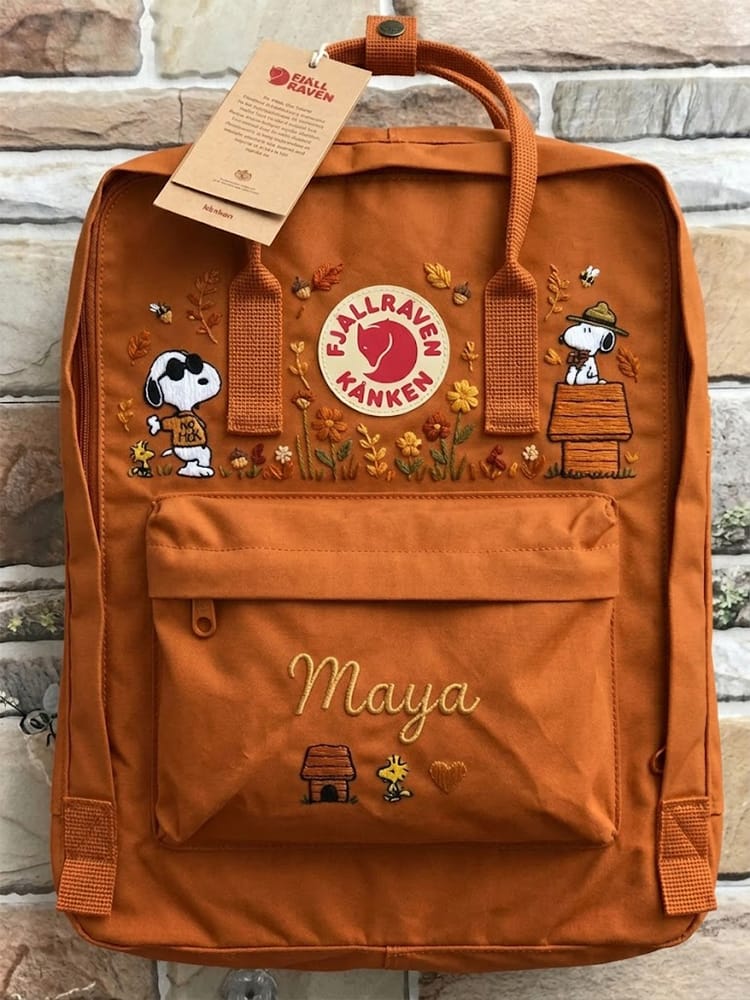 Customer photo review of Hello Kitty Fjallraven Kanken Hand-Embroidered Backpack