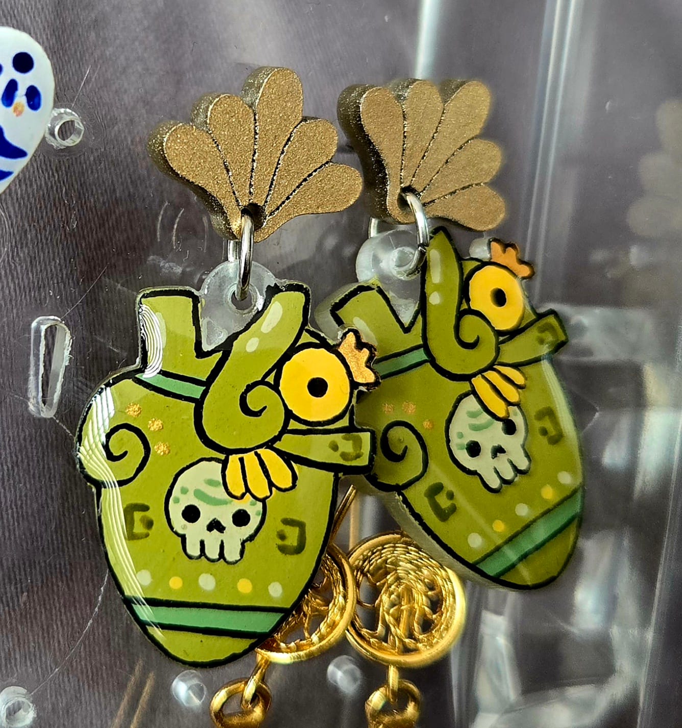 Customer photo review of Aretes Largos | Mictlán