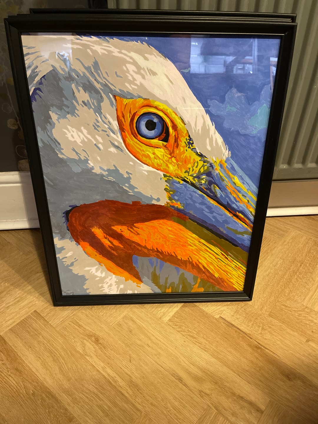 Customer photo review of Pelican Portrait | Paint by Number