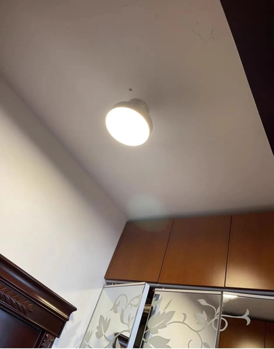 Customer photo review of Copper Ceiling Light for Hallway, Flush Fitting, 30 cm Wide