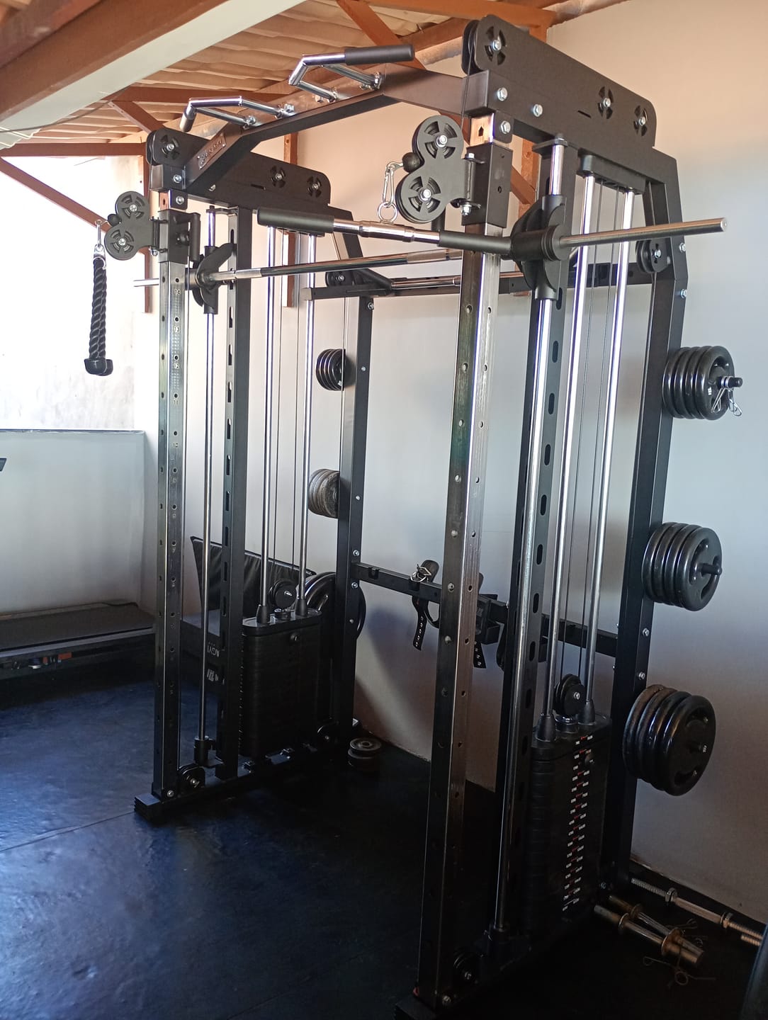 Customer photo review of Multi Crossover Smith Com Rack Integrado + Barra Guiada