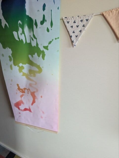 Customer photo review of Magic Drew Colorful Reusable Water Writing Cloth [FREE Water Cup + Brush]