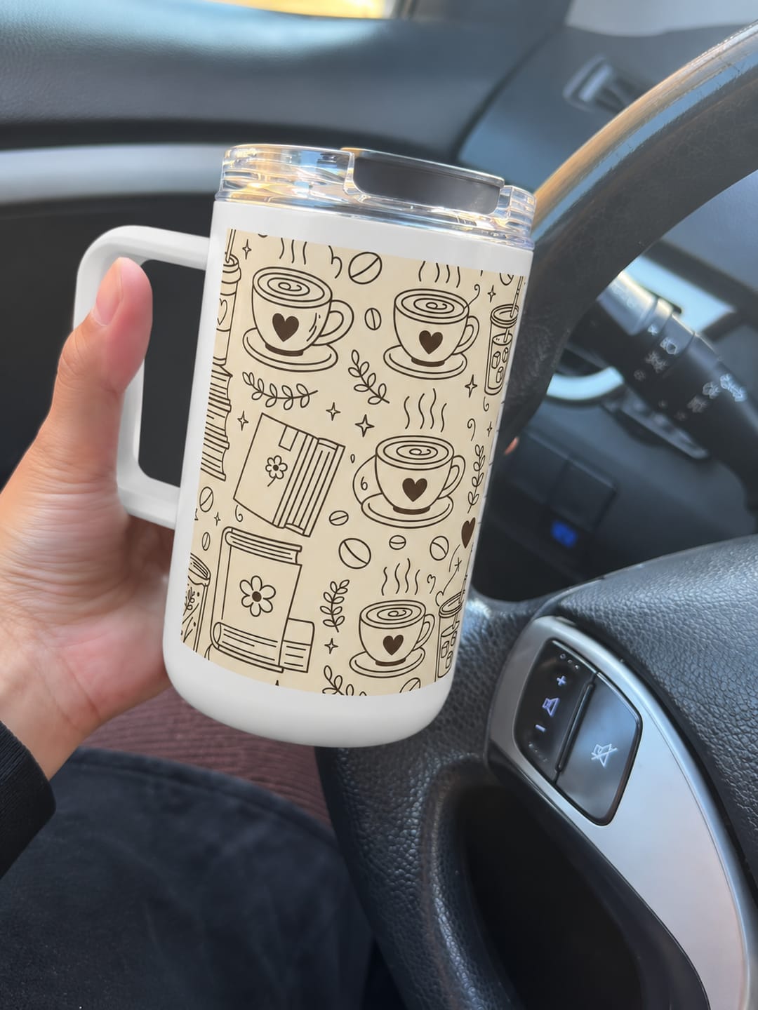 Customer photo review of Do Not Disturb Insulated Mug