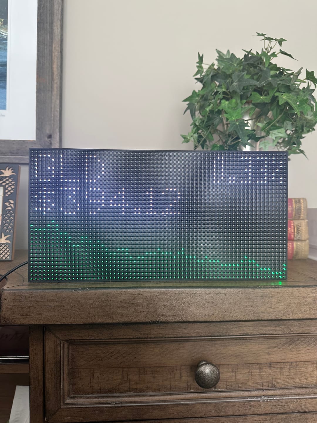 Customer photo review of Ticker Box Display